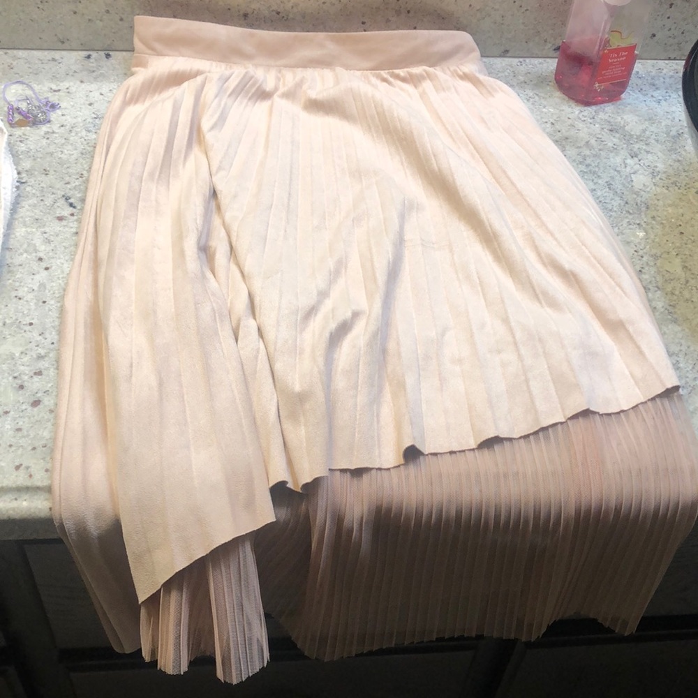 NWT Zara gorgeous nude pink skirt